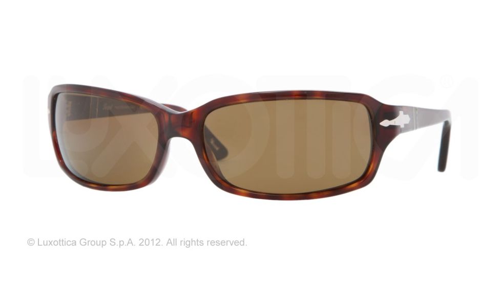 Persol PO3041S Single Vision Prescription Sunglasses PO3041S-24-57-62 - Lens Diameter 62 mm, Lens Diameter 62 mm, Frame Color Havana