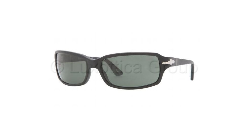Persol PO3041S Single Vision Prescription Sunglasses PO3041S-900-31-6217 - Lens Diameter 62 mm, Frame Color Matte Black