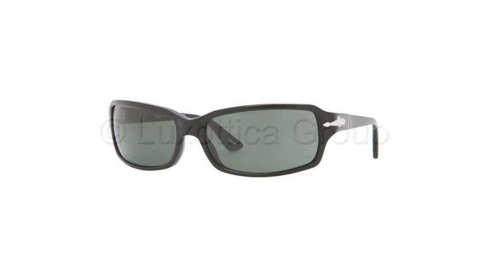 Persol PO3041S Single Vision Prescription Sunglasses PO3041S-95-31-6217 - Lens Diameter 62 mm, Frame Color Black