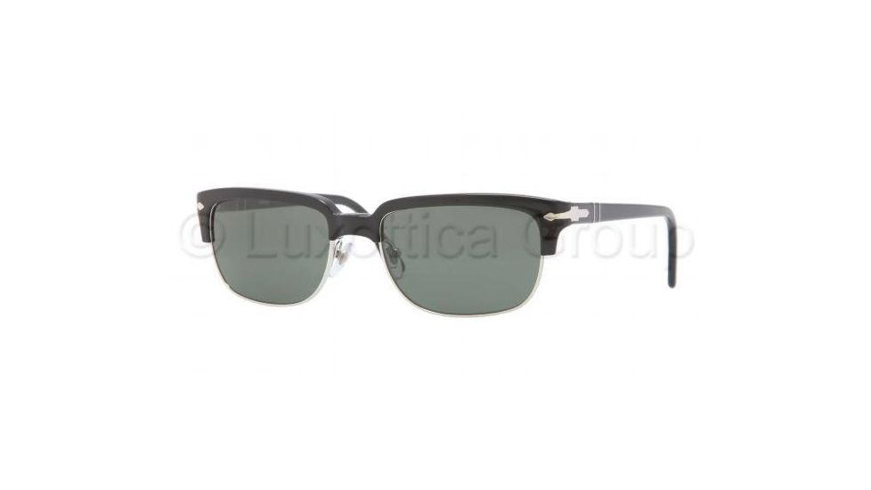 Persol PO3043S Single Vision Prescription Sunglasses PO3043S-95-31-5418 - Lens Diameter 54 mm, Frame Color Black