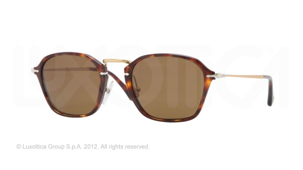 Persol PO3047S Progressive Prescription Sunglasses PO3047S-24-57-49 - Lens Diameter 49 mm, Frame Color Havana