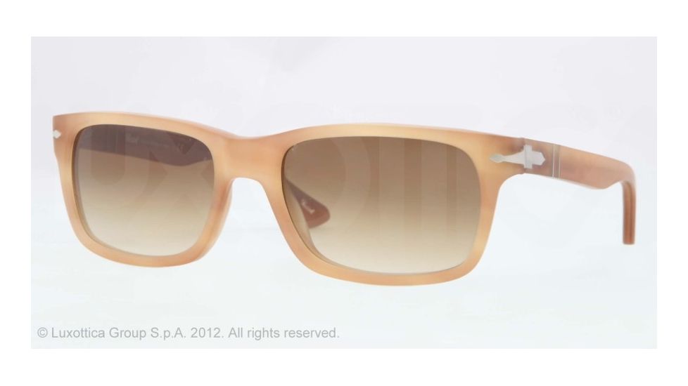 Persol PO3048S Progressive Prescription Sunglasses PO3048S-900851-55 - Lens Diameter 55 mm, Frame Color Honey Havana Antique