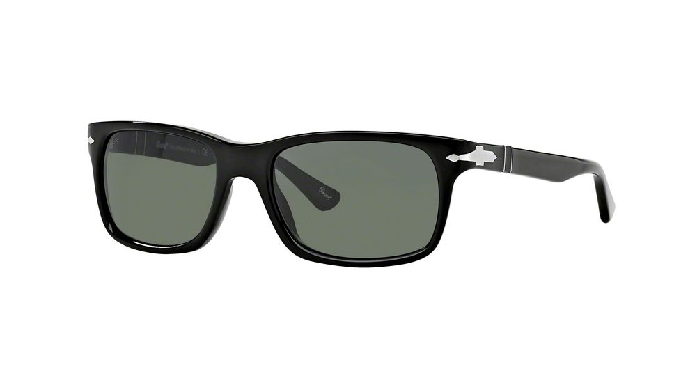 Persol PO3048S Progressive Prescription Sunglasses PO3048S-95-31-55 - Lens Diameter 55 mm, Frame Color Black