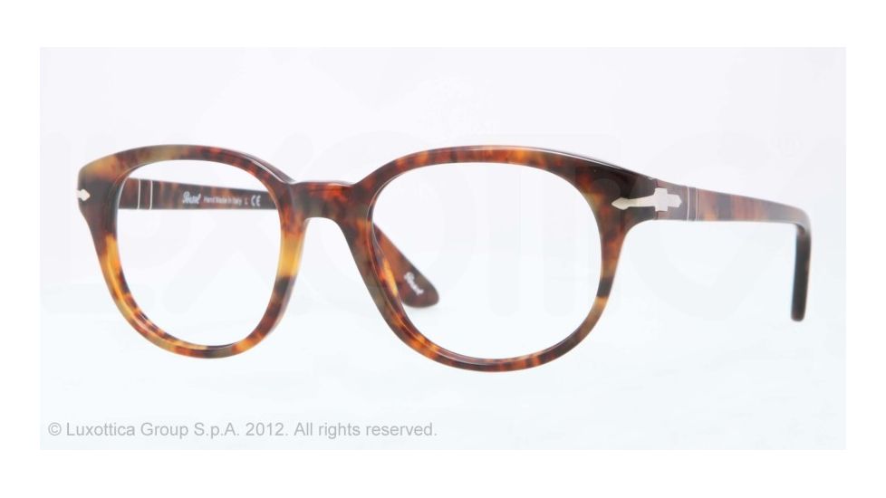 Persol PO3052V Bifocal Prescription Eyeglasses 108-50 - Caffe' Frame, Demo Lens Lenses