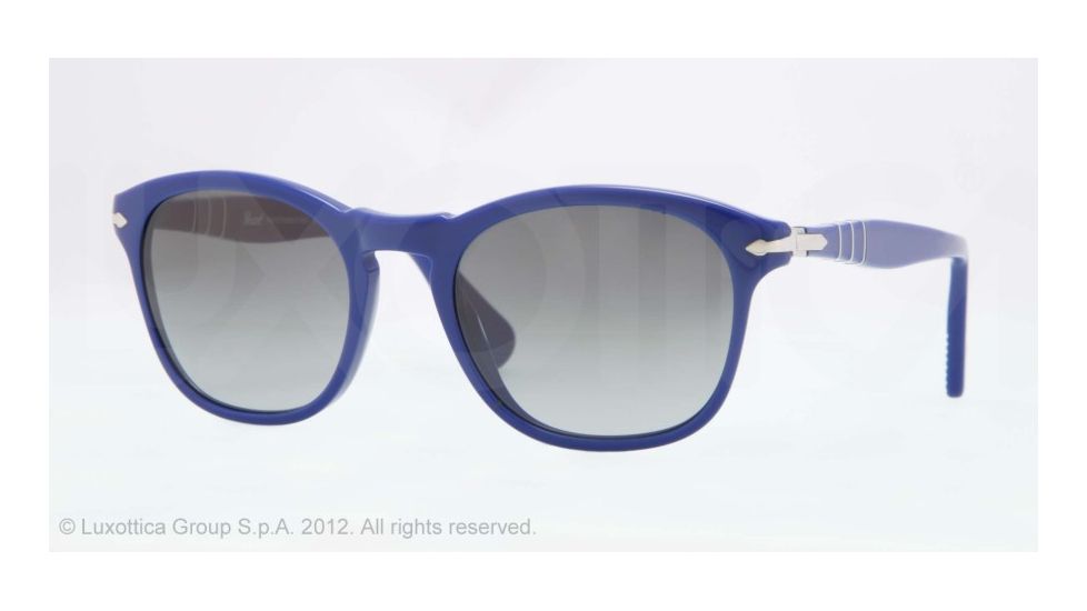 Persol PO3056S Single Vision Prescription Sunglasses PO3056S-958-71-51 - Lens Diameter 51 mm, Frame Color Blue