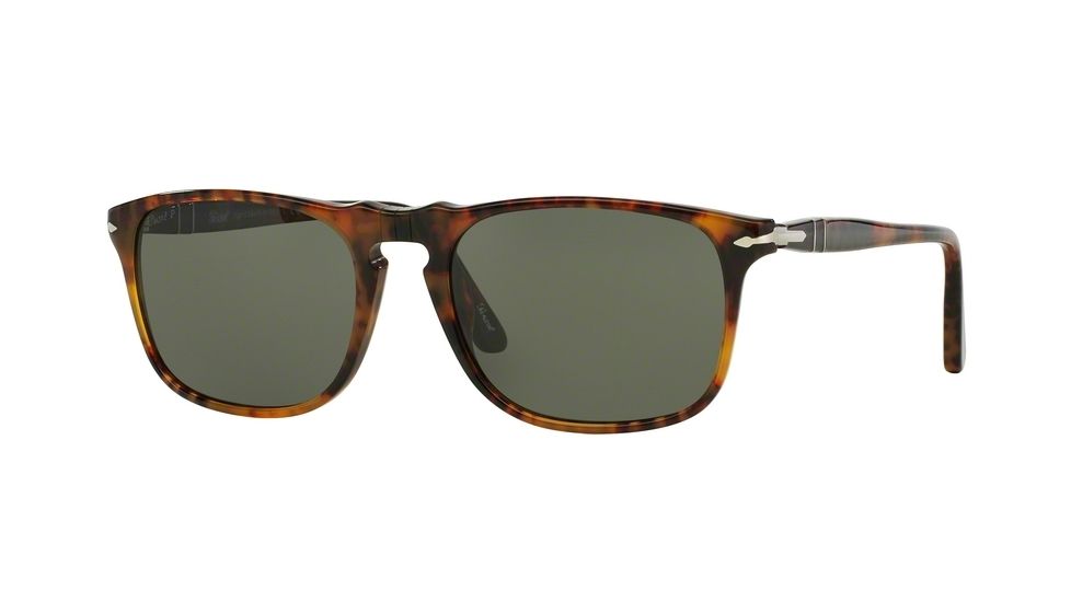 Persol PO3059S Sunglasses 108/58-54 - Caffe' Frame, Polar Grey Lenses
