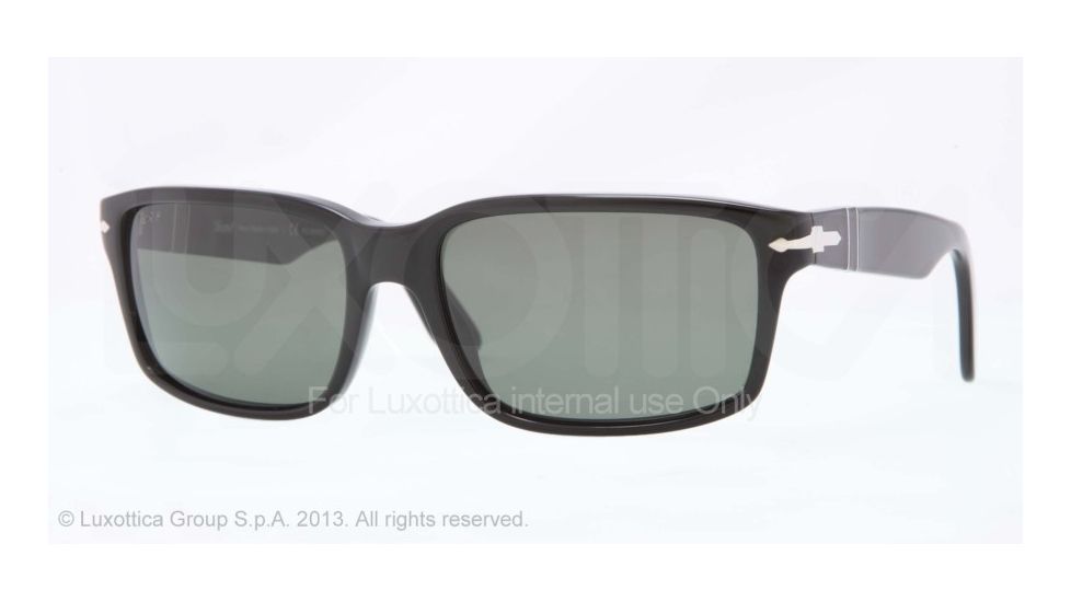 Persol PO3067S Progressive Prescription Sunglasses PO3067S-95-58-60 - Lens Diameter 60 mm, Frame Color Black