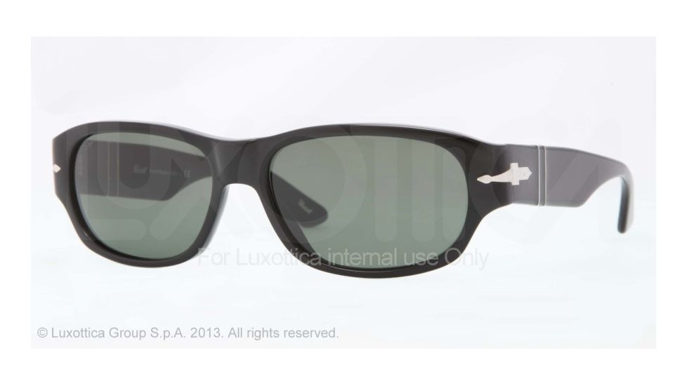Persol PO3068S Bifocal Prescription Sunglasses PO3068S-95-31-57 - Lens Diameter 57 mm, Frame Color Black