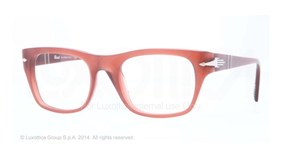 Persol PO3070V Bifocal Prescription Eyeglasses 1002-52 - Dark Red Opalin Frame