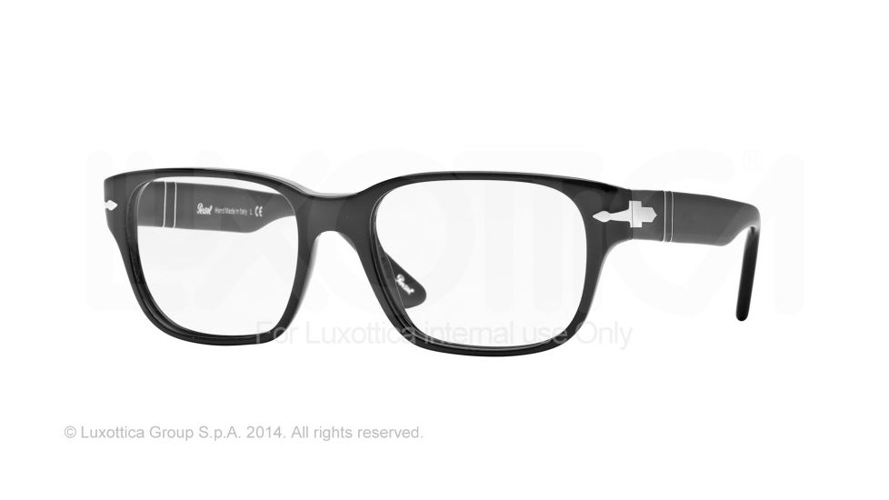 Persol PO3077V Bifocal Prescription Eyeglasses 95-54 - Black Frame