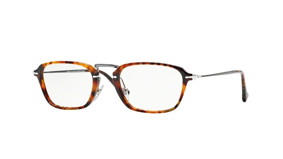 Persol PO3079V Bifocal Prescription Eyeglasses 108-52 - Light Havana Frame