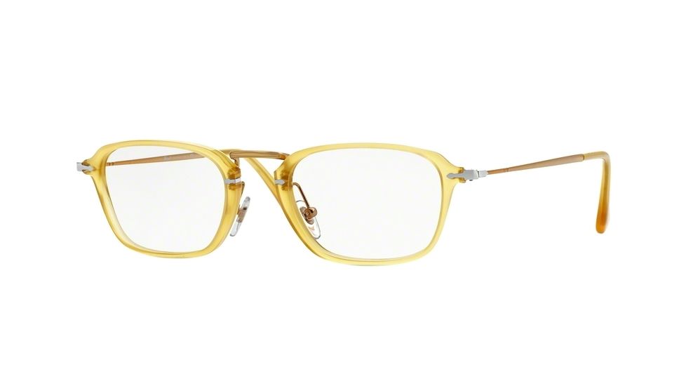Persol PO3079V Bifocal Prescription Eyeglasses 204-50 - Transparent Yellow Frame