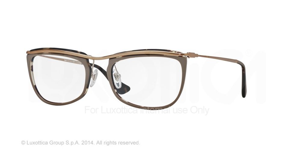 Persol PO3083V Bifocal Prescription Eyeglasses 1005-51 - Top Hazelnut/matte Havana Frame