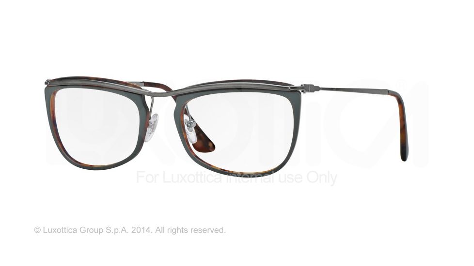 Persol PO3083V Bifocal Prescription Eyeglasses 1007-51 - Top Green/matte Havana Frame