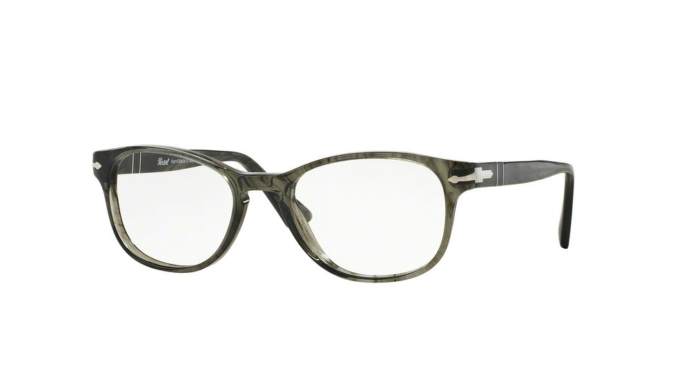 Persol PO3085V Eyeglass Frames 1020-51 - Striped Grey Frame
