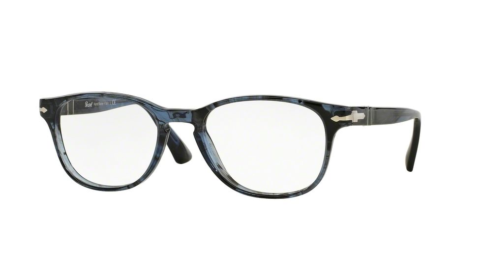 Persol PO3085V Eyeglass Frames 1031-53 - Striped Blue Frame