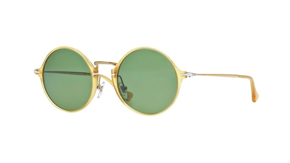 Persol PO3091SM Single Vision Prescription Sunglasses PO3091SM-204-P1-49 - Lens Diameter 49 mm, Frame Color Yellow