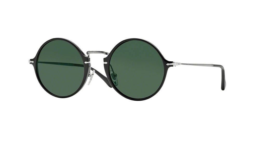 Persol PO3091SM Single Vision Prescription Sunglasses PO3091SM-95-58-49 - Lens Diameter 49 mm, Frame Color Black