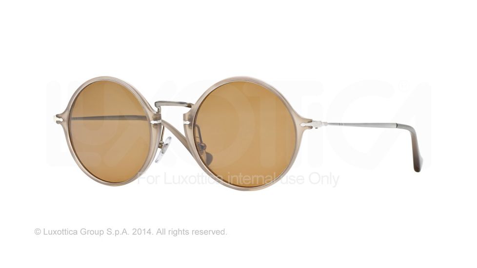 Persol PO3091SM Single Vision Prescription Sunglasses PO3091SM-952-57-49 - Lens Diameter 49 mm, Frame Color Beige