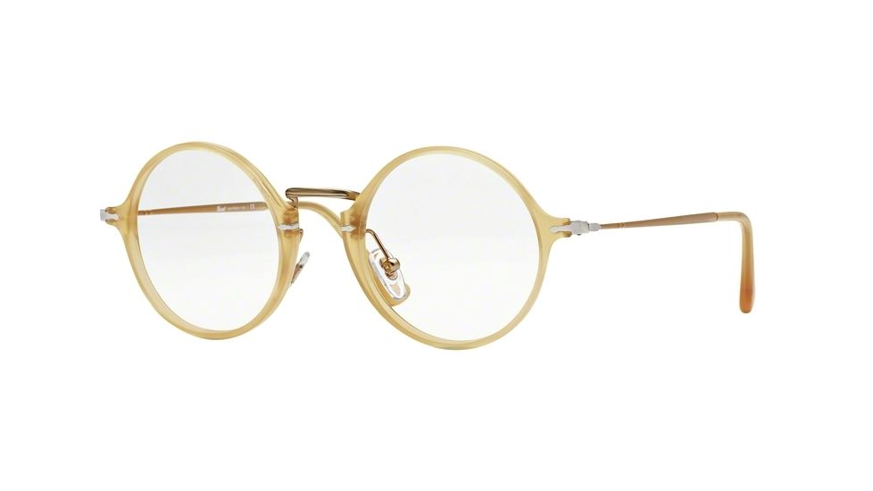 Persol PO3091V Bifocal Prescription Eyeglasses 204-47 - Transparent Yellow Frame
