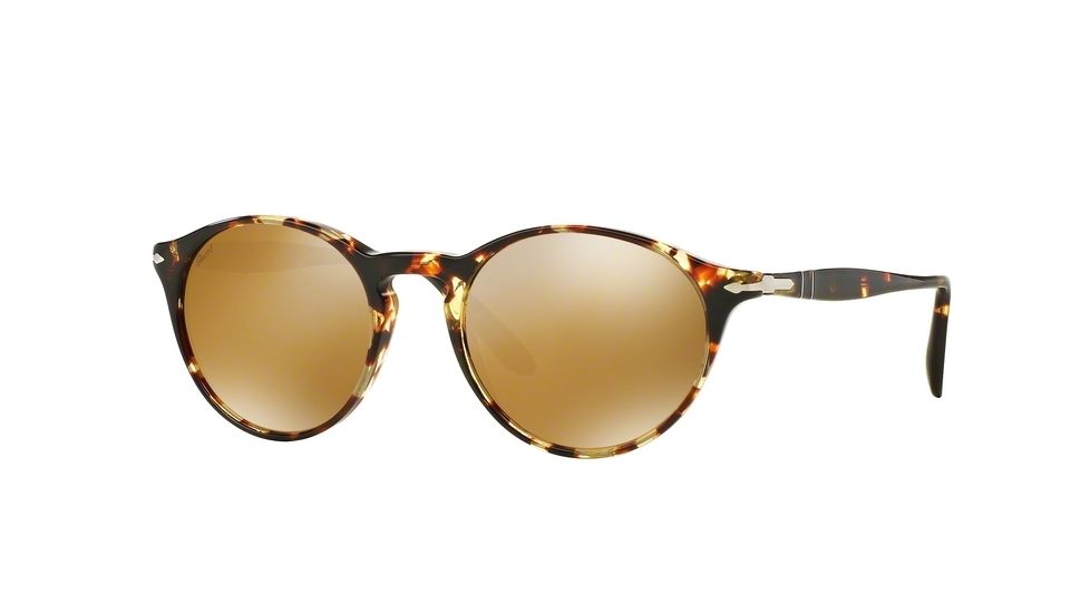 Persol PO3092SM Progressive Prescription Sunglasses PO3092SM-9040W4-50 - Lens Diameter 50 mm, Frame Color Tabacco Virginia
