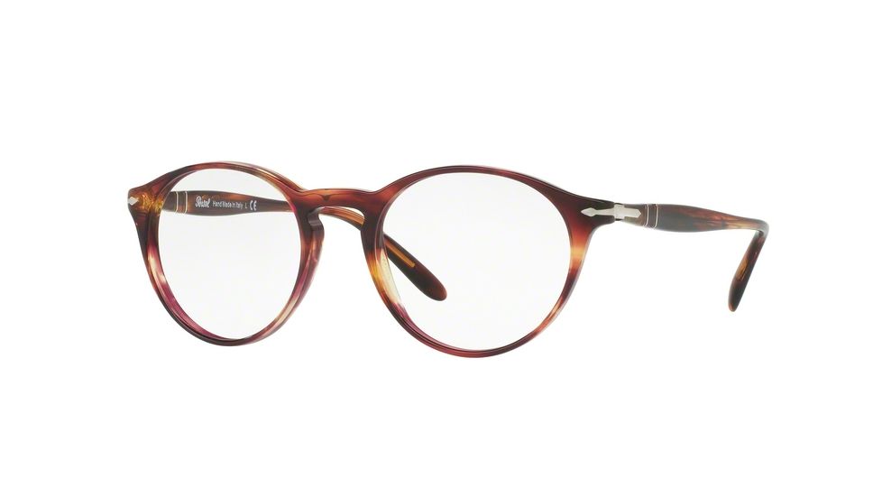 Persol PO3092V Progressive Prescription Eyeglasses 1055-48 - Brown Violet Tortoise Frame