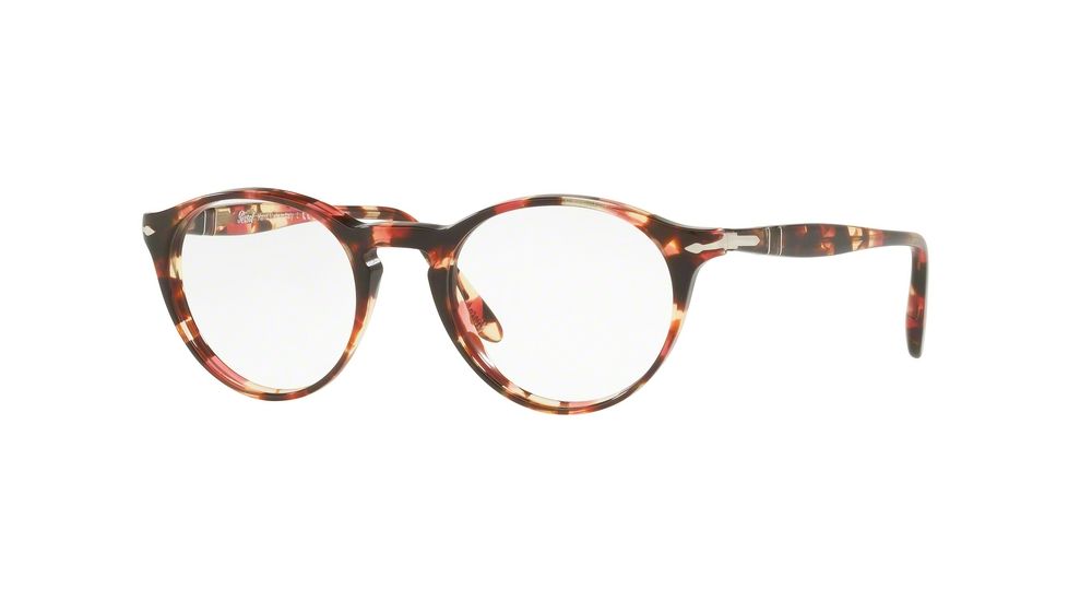 Persol PO3092V Progressive Prescription Eyeglasses 9051-48 - Pink Brown Frame