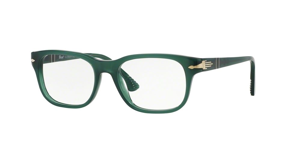 Persol PO3095V Single Vision Prescription Eyeglasses 1001-53 - Opal Green Frame