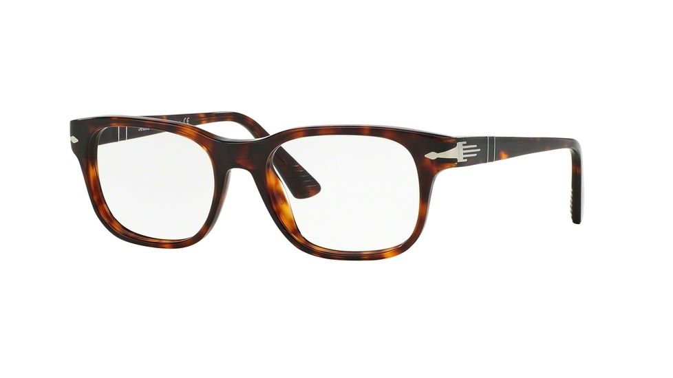 Persol PO3095V Single Vision Prescription Eyeglasses 24-55 - Havana Frame