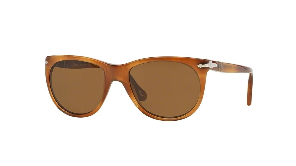 Persol PO3097S Bifocal Prescription Sunglasses PO3097S-101857-51 - Lens Diameter 51 mm, Frame Color Stripped Light Havana