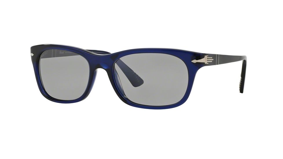 Persol PO3099S Bifocal Prescription Sunglasses PO3099S-181-82-56 - Lens Diameter 56 mm, Frame Color Blue