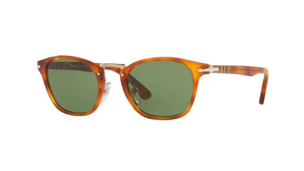 Persol PO3110S Single Vision Prescription Sunglasses PO3110S-96-4E-49 - Lens Diameter 49 mm, Frame Color Havana