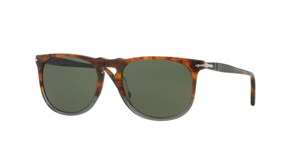 Persol PO3113S Sunglasses 102331-54 - Fuoco E Ardesia Frame, Grey Lenses