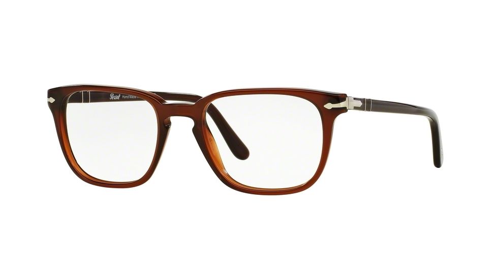 Persol PO3117V Single Vision Prescription Eyeglasses 1030-51 - Brown Frame