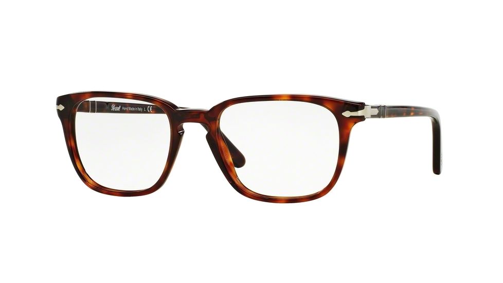 Persol PO3117V Single Vision Prescription Eyeglasses 24-51 - Havana Frame