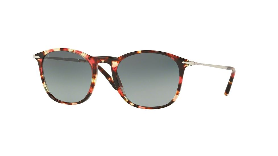 Persol PO3124S Sunglasses 105971-50 - Pink Havana-brown Frame, Grey Gradient Dark Grey Lenses