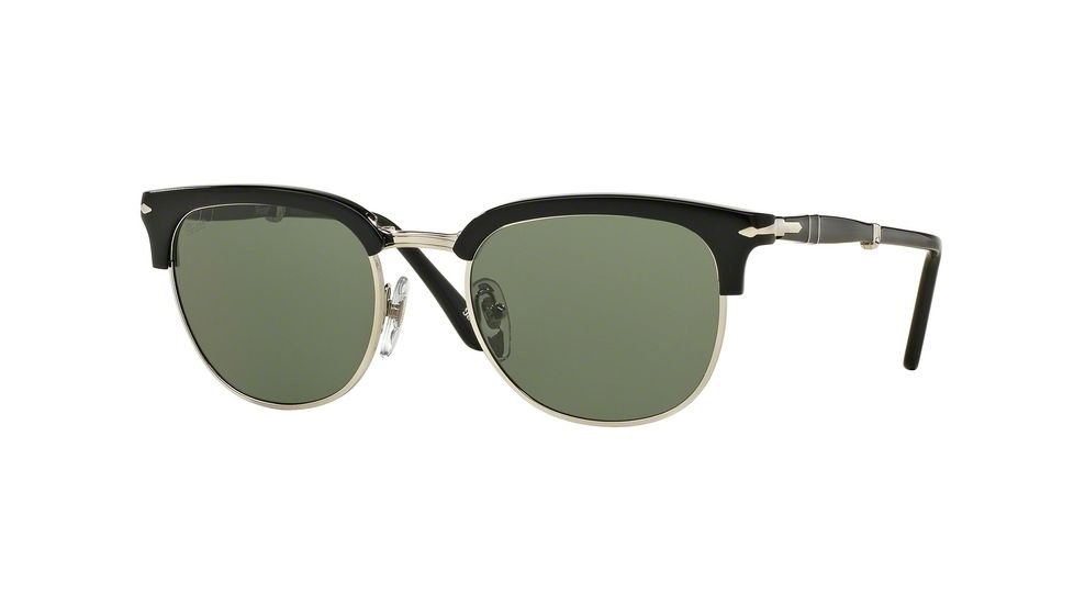 Persol PO3132S Single Vision Prescription Sunglasses PO3132S-95-31-51 - Lens Diameter 51 mm, Frame Color Black