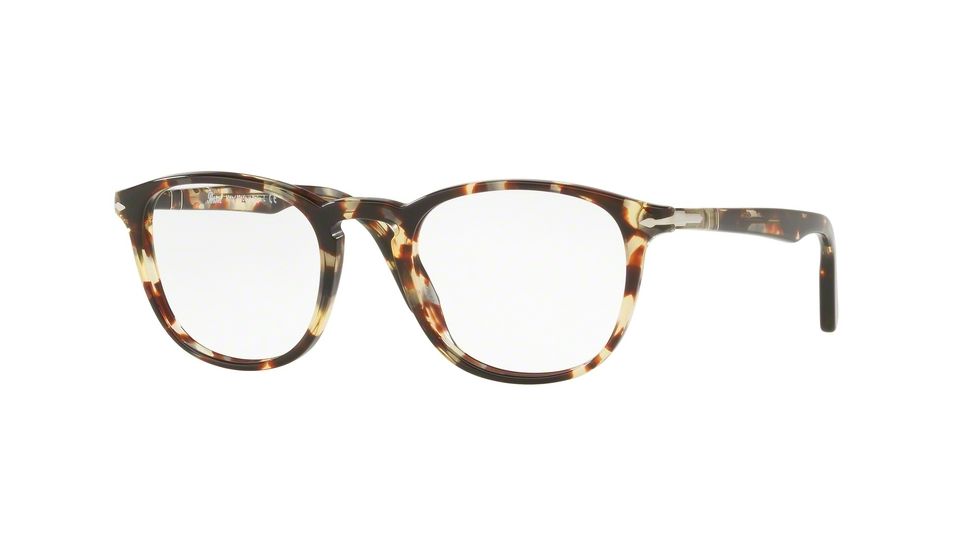 Persol PO3143V Bifocal Prescription Eyeglasses 1057-49 - Havana Grey-brown Frame