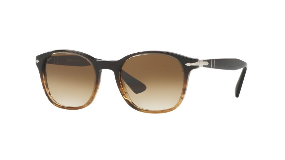 Persol PO3150S Progressive Prescription Sunglasses PO3150S-102651-51 - Lens Diameter 51 mm, Frame Color Brown/brown Striped