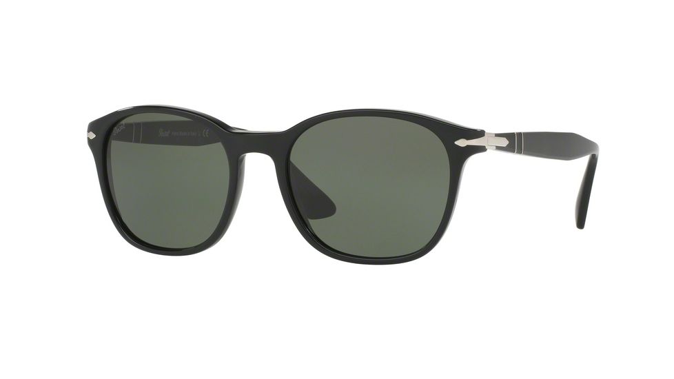 Persol PO3150S Progressive Prescription Sunglasses PO3150S-95-31-51 - Lens Diameter 51 mm, Frame Color Black