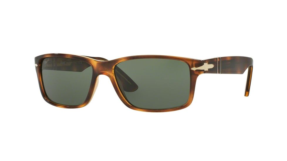 Persol PO3154S Single Vision Prescription Sunglasses PO3154S-104331-58 - Lens Diameter 58 mm, Frame Color Havana
