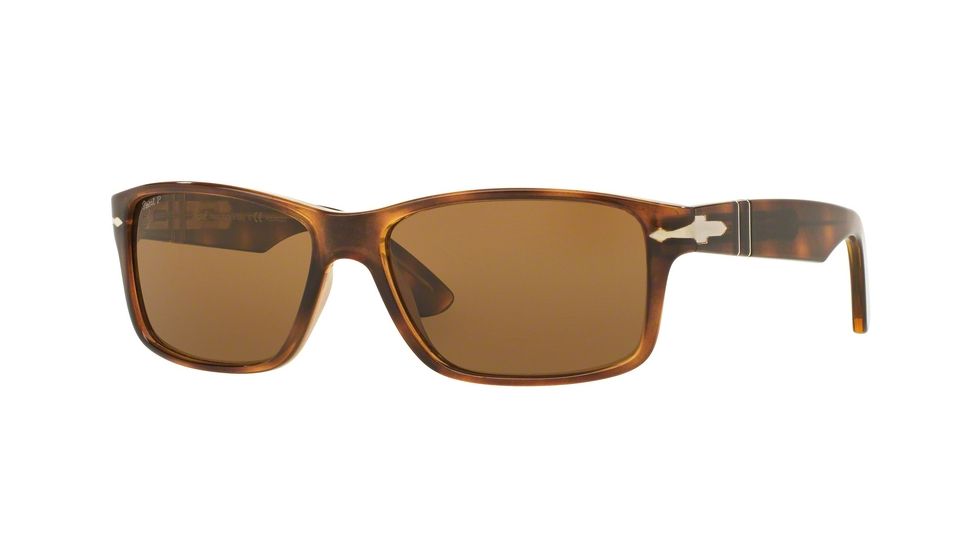 Persol PO3154S Single Vision Prescription Sunglasses PO3154S-104357-58 - Lens Diameter 58 mm, Frame Color Havana