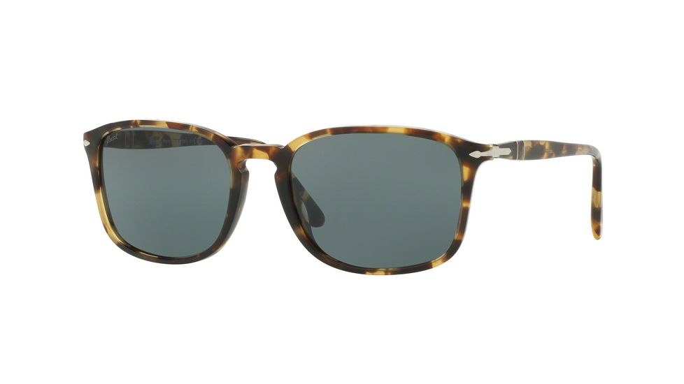 Persol PO3158S Sunglasses 1056R5-56 - Brown/beige Tortoise Frame, Grey Lenses