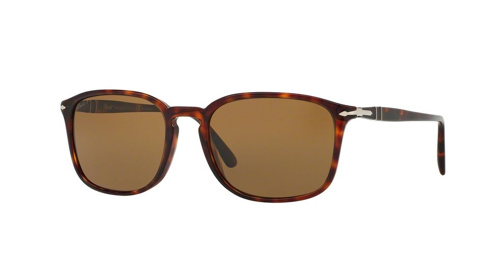 Persol PO3158S Sunglasses 24/57-56 - Havana Frame, Polar Brown Lenses