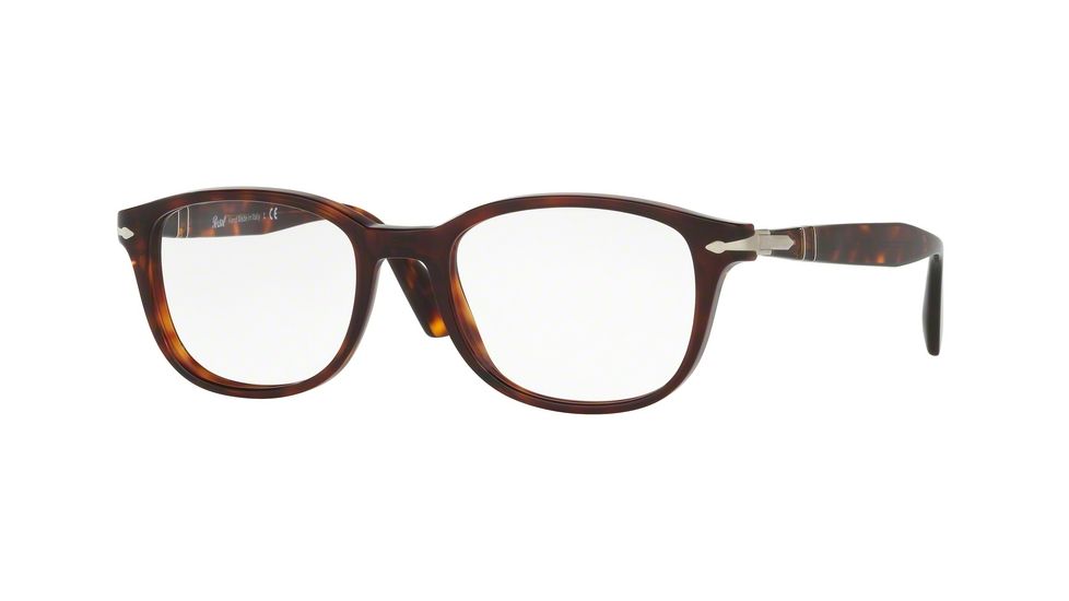 Persol PO3163V Single Vision Prescription Eyeglasses 24-52 - Havana Frame