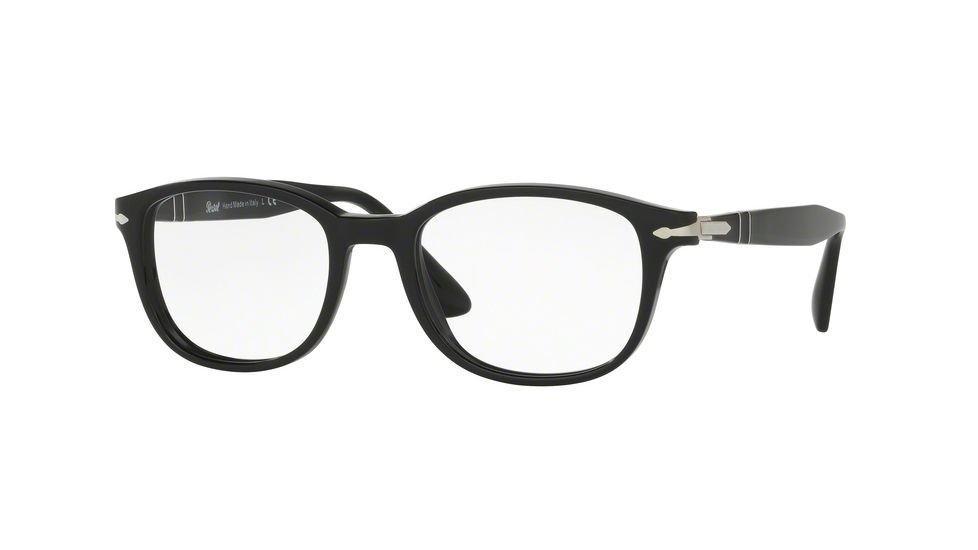 Persol PO3163V Single Vision Prescription Eyeglasses 95-54 - Black Frame