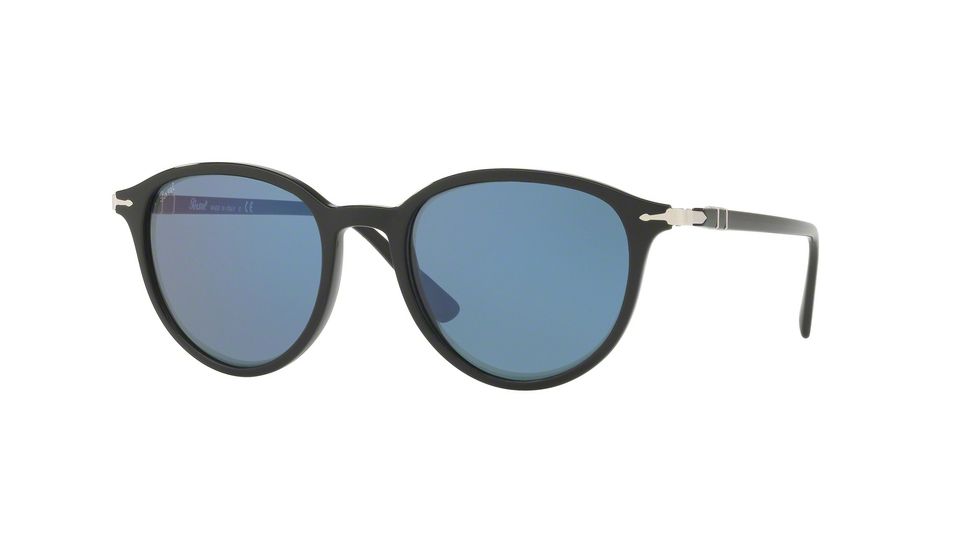 Persol PO3169S Single Vision Prescription Sunglasses PO3169S-104156-50 - Lens Diameter 50 mm, Frame Color Black