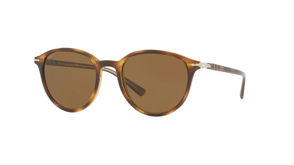 Persol PO3169S Single Vision Prescription Sunglasses PO3169S-104357-50 - Lens Diameter 50 mm, Frame Color Havana