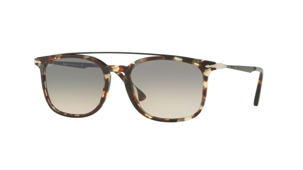 Persol PO3173S Progressive Prescription Sunglasses PO3173S-105732-54 - Lens Diameter 54 mm, Frame Color Havana Grey-brown