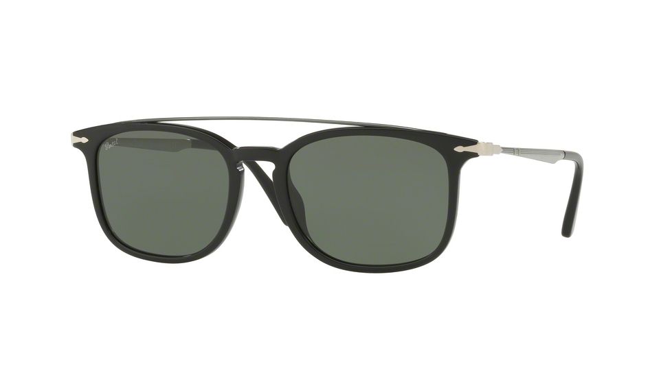 Persol PO3173S Progressive Prescription Sunglasses PO3173S-95-31-54 - Lens Diameter 54 mm, Frame Color Black